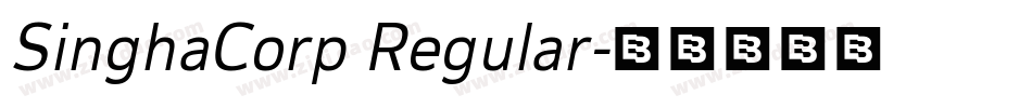 SinghaCorp Regular字体转换